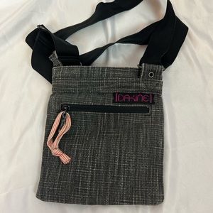 Dakine Gray Purse with Hot Pink Lining